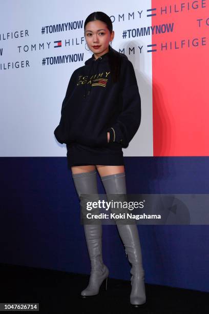 Actress Fumi Nikaido attends the photocall for Tommy Hilfiger Presents 'Tokyo Icons' on October 8, 2018 in Tokyo, Japan.