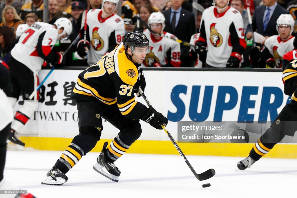 NHL: OCT 08 Senators at Bruins