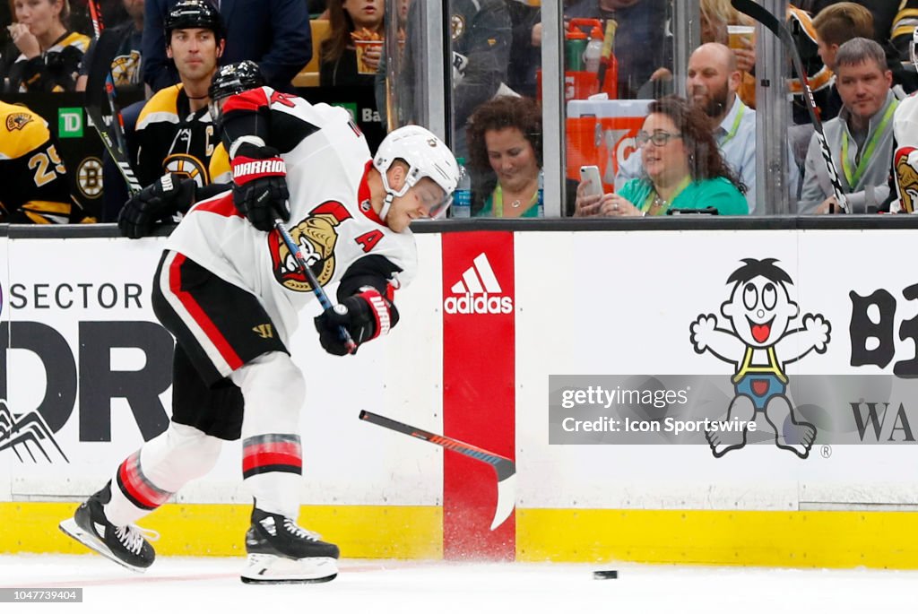 NHL: OCT 08 Senators at Bruins