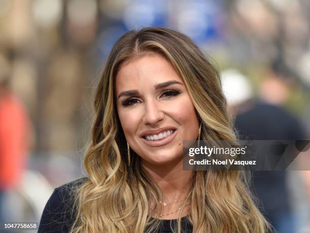 Jessie James Decker visits "Extra" at Universal Studios Hollywood on October 8, 2018 in Universal City, California.