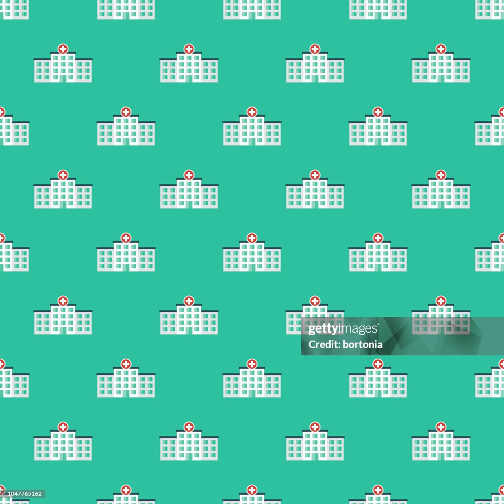 Hospital Pattern Design Hospital Emergency Services Seamless Pattern High-Res Vector Graphic ...