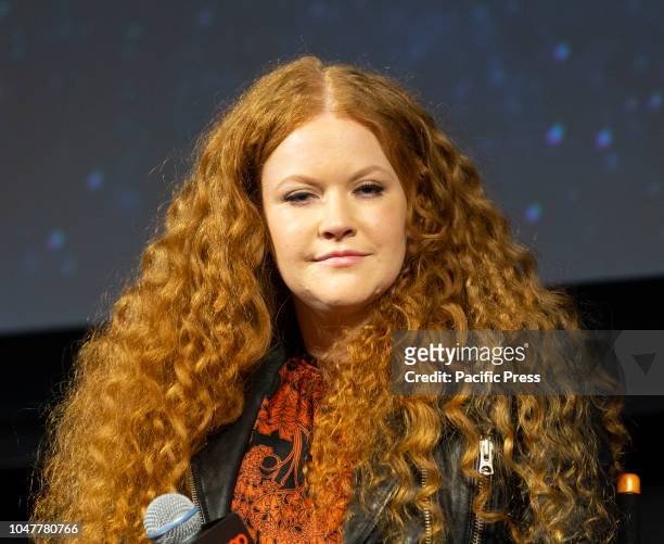 Mary Wiseman attends Star Trek: Discovery panel during New York Comic Con at Hulu Theater at Madison Square Garden.