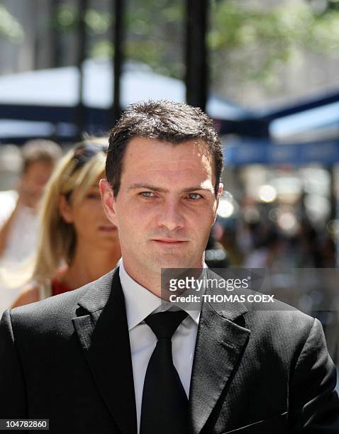 French bank Societe Generale rogue trader Jerome Kerviel is pictured, on July 23, 2008 in Paris, as he arrives at the financial investigation unit of...