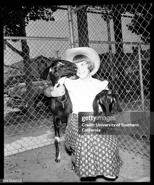 Raymond Avenue School Fair, 1 June 1954. Vickie Baird ;Judith Ann Richardson;Sally Lou Hughes;Wellington Mock;Billy Lamont (named best boy city...