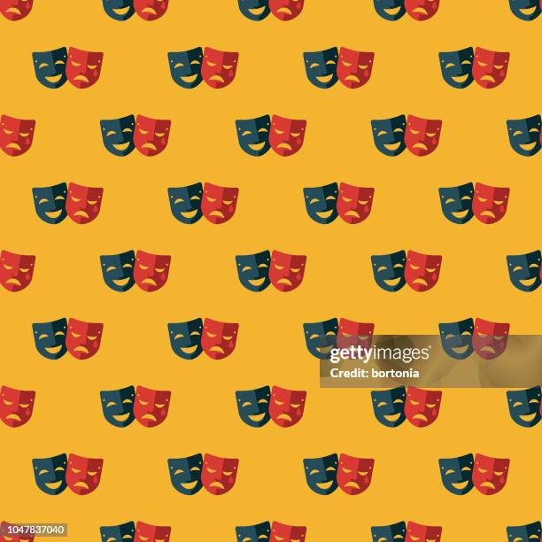 italian theatre seamless pattern - opera stock illustrations