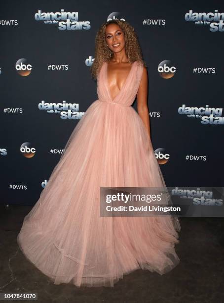 Leona Lewis poses at "Dancing with the Stars" Season 27 at CBS Televison City on October 8, 2018 in Los Angeles, California.