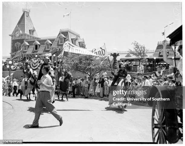 Disneyland opening, 17 July 1955.Anaheim; Orange; California; USA.