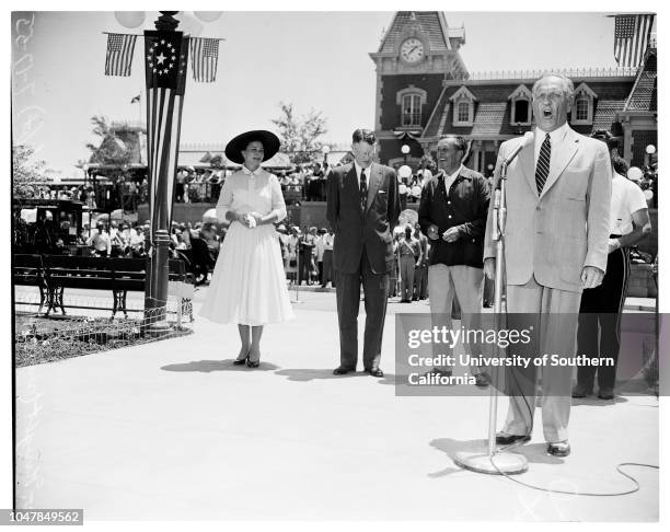 Disneyland opening, 17 July 1955.Anaheim; Orange; California; USA.