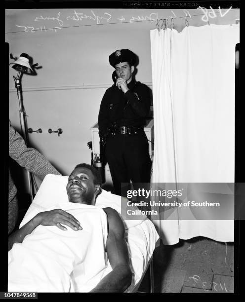 Market holdup and shooting , 11 July 1955. William Mockett ;Mrs Jeannette Hay ;Roxy Rockwood ;H. Keeney ;W.A Reiff ;Joseph Wiltz ;Milford Laman ;L.G...