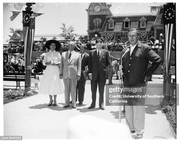 Disneyland opening, 17 July 1955.Anaheim; Orange; California; USA.