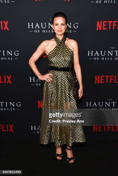 Carla Gugino attends Netflix's "The Haunting Of Hill House" Season 1 Premiere - Arrivals at ArcLight Hollywood on October 8, 2018 in Hollywood,...