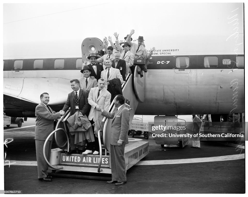 Michigan State arrival, 1955