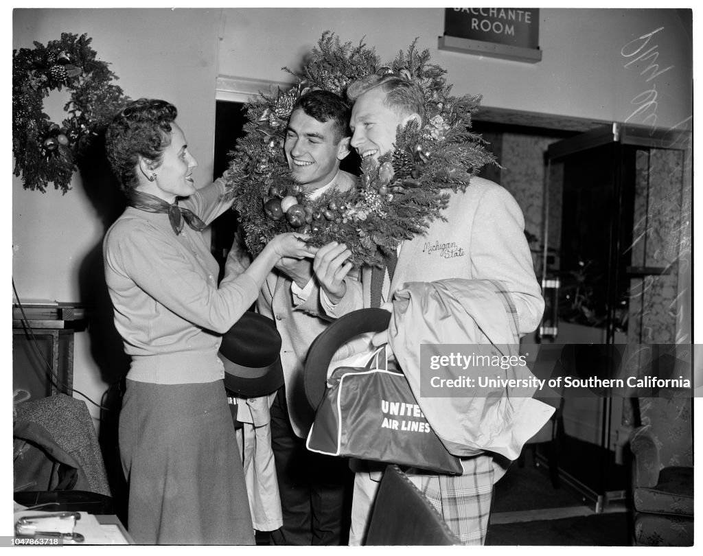Michigan State arrival, 1955