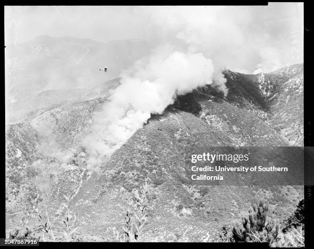 San Bernardino Mountains fire , 24 September 1956. Diane Brink;Margaret Drummond ;Jimmy Etsate ;Don Patterson Jr.;Don Patterson Sr.;George Veale;Mrs...