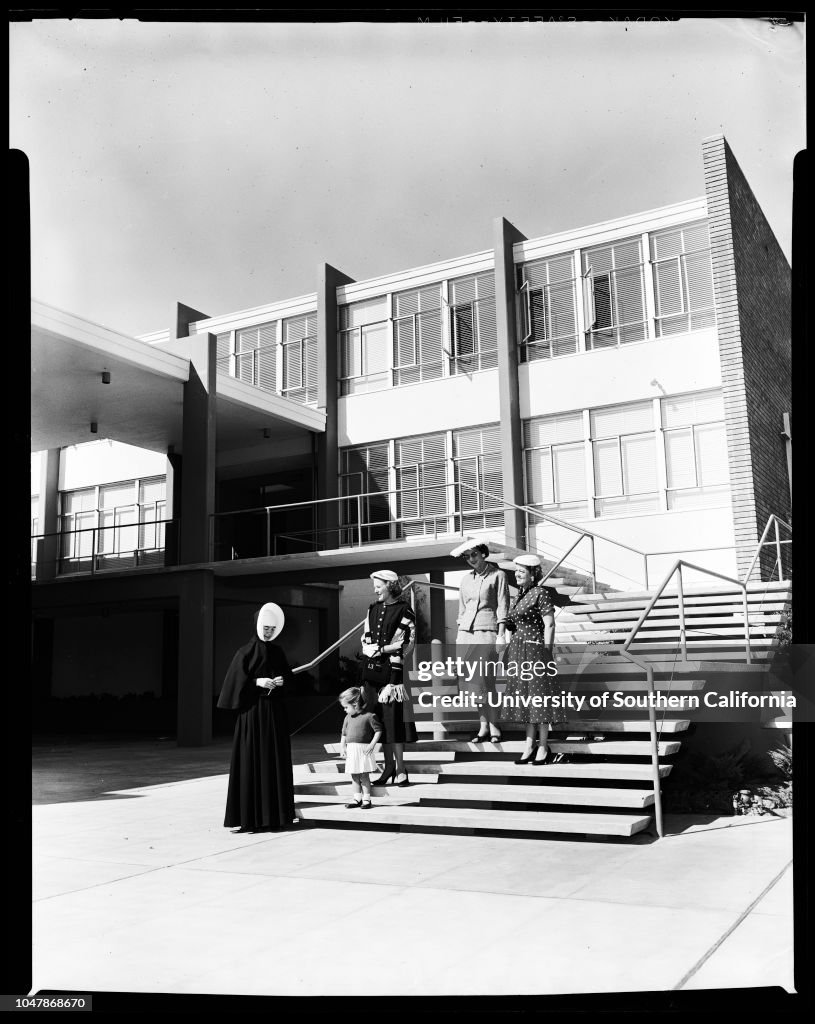 Providence High School in Burbank, 11 November 1956. Mrs Sunny... News