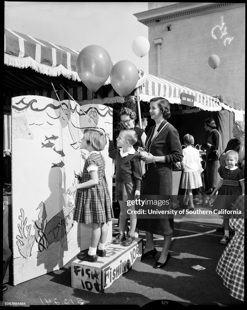Doll fair, Marlborough School, 1957