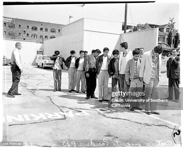 Gang beats Vivian Louis Valdez , 8 April 1958. Peter J Hernandez -- 18 years;Daniel G Rojas -- 21 years;Arthur Morales -- 22 years;Ralph J Escercega...