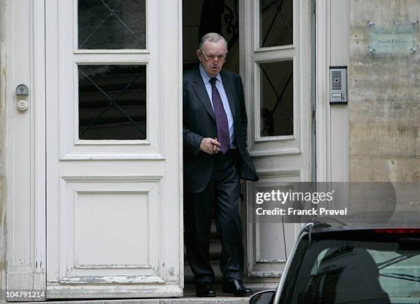 Jerome Kerviel's lawyer Olivier Metzne leaves his law firm after the verdict in the Kerviel case on October 5, 2010 in Paris, France. Jerome Kerviel,...