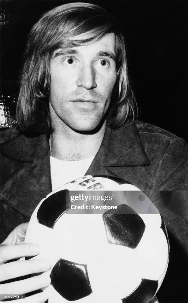 Gunther Netzer German footballer Gunter Netzer shortly before his move from Borussia ...