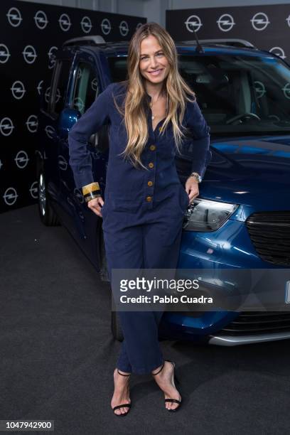 Model Martina Klein presents Opel Combo Life on October 9, 2018 in Madrid, Spain.