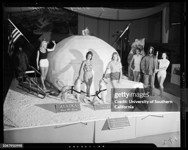 San Diego Fair, 23 June 1960. Charlene McCoy -- 17 years;Walter Anderson -- 19;Dolores Seabolt;Patty Manos -- 17;Marilyn Miller;Lougene Porter -- 20...