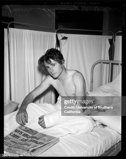 Murder suspect, 24 June 1960. James Shields -- 18 years .;Caption slip reads: 'Photographer: Snow. Date: . Reporter: Waymire. Assignment: Shooting....
