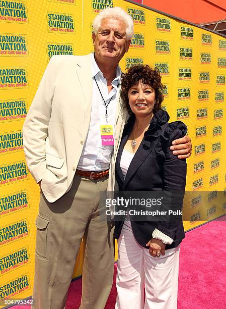 Director Stewart Raffill and producer Diane Kirman arrive at the premiere of "Standing Ovation" at Universal AMC CityWalk Stadium 19 Cinemas on July...
