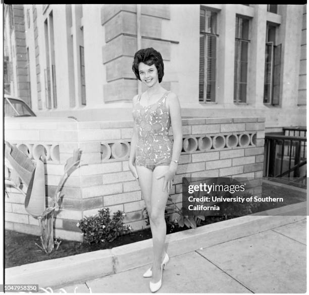 La Ballona Fiesta 'train robbery', 24 July 1961. John House;Gloria De Pine;Diane Garrison;Arthur Davy;Macy Friedman;Dr. Keith Criswell;Judy...