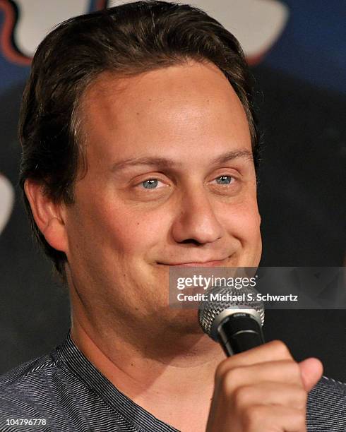 Comedian Frank Nicotero performs at The Ice House Comedy Club on July 27, 2010 in Pasadena, California.