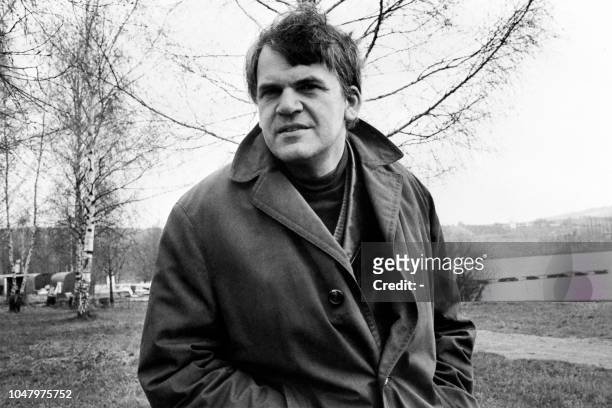 Portrait taken on October 14, 1973 shows Czech-born French writer Milan Kundera.