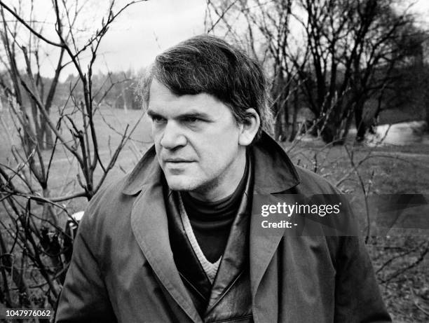 Portrait taken on October 14, 1973 shows Czech-born French writer Milan Kundera.