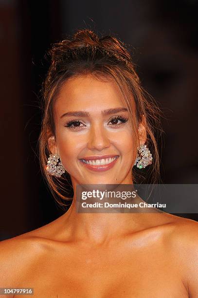 Actress Jessica Alba attends the "Machete" premiere at the Palazzo del Cinema during the 67th Venice International Film Festival on September 1,2010...