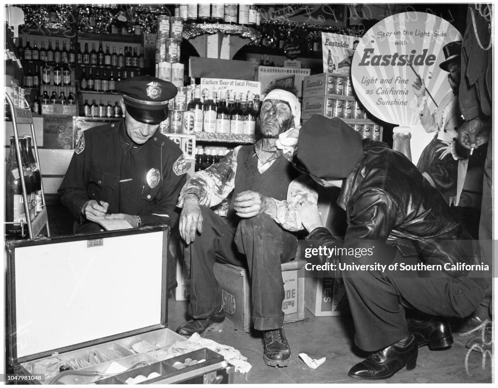 Holdup and shooting (9th and San Julian), 1951