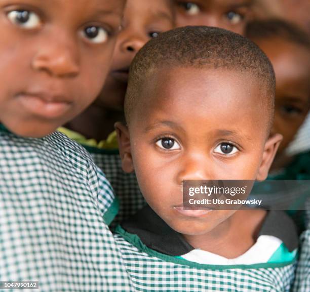 Beira, Mozambique Orphanage St. Egidius: Group of children in an orphanage for AIDS patients on August 26, 2018 in Beira, Mozambique.