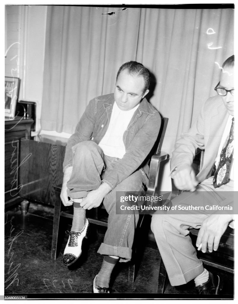 Mickey Cohen in county jail, 1951