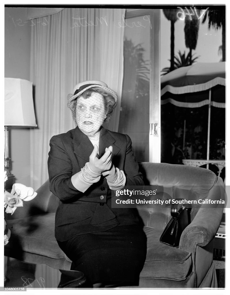 Press conference (Beverly Hills Hotel), 1951