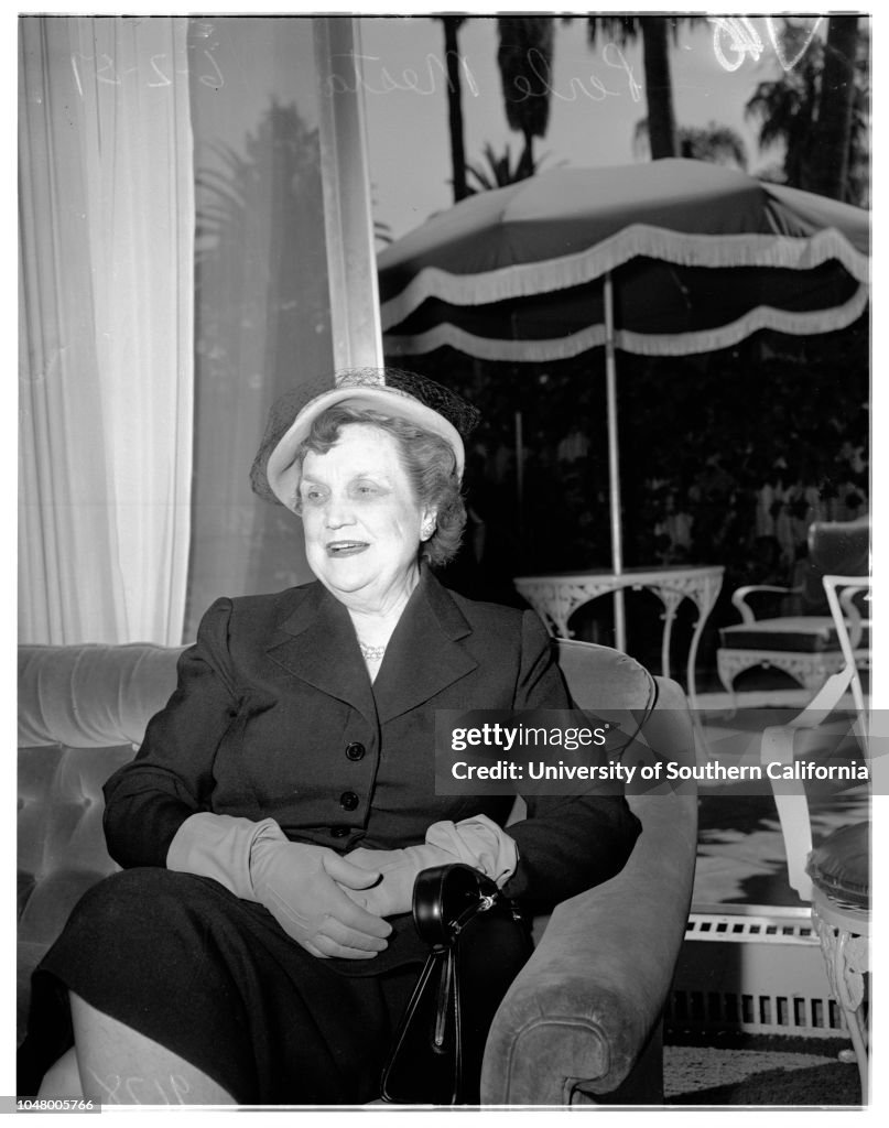 Press conference (Beverly Hills Hotel), 1951