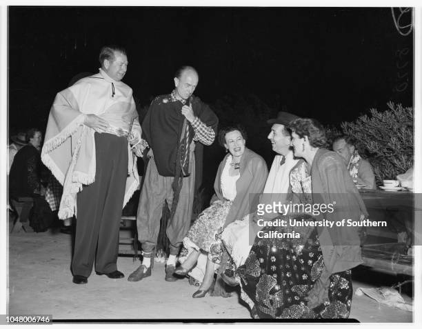 Society, August 19, 1951. Mrs Chester Bowers;Mr and Mrs Peter Rathvon;Mr and Mrs Charles Emery;Mr and Mrs Russell Havenstrite;Harold Grieve;Mr and...