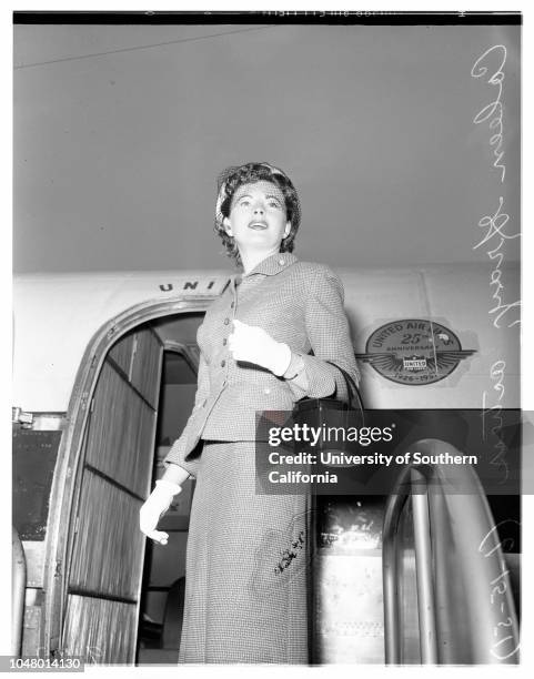 Queen of Colorado's Royal Gorge boat race, June 15, 1951. Coleen Gray ;.;More descriptive information with originals..