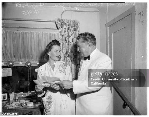 Hollywood Bowl , July 10, 1951. Mrs Allan Hersholt;Mr Allan Hersholt;Mr and Mrs Karl Wecker;Dr. And Mrs Arthur Bergh;Ida May Koberman;Tom Keane;Mrs...