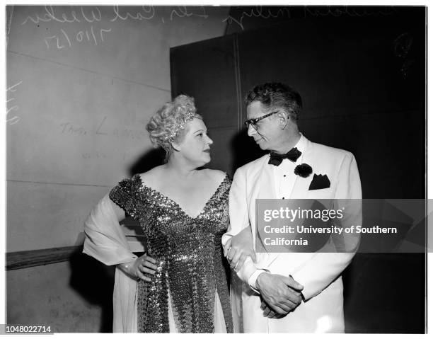 Hollywood Bowl , July 10, 1951. Mrs Allan Hersholt;Mr Allan Hersholt;Mr and Mrs Karl Wecker;Dr. And Mrs Arthur Bergh;Ida May Koberman;Tom Keane;Mrs...