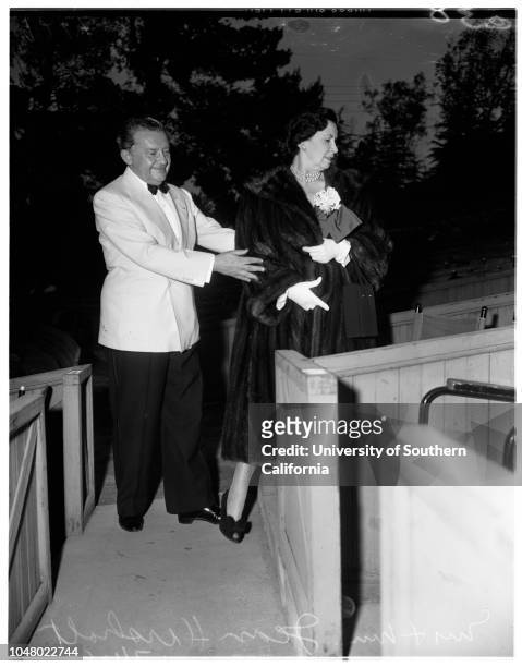 Hollywood Bowl , July 10, 1951. Mrs Allan Hersholt;Mr Allan Hersholt;Mr and Mrs Karl Wecker;Dr. And Mrs Arthur Bergh;Ida May Koberman;Tom Keane;Mrs...