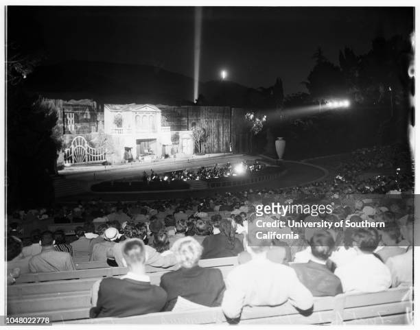 Hollywood Bowl , July 10, 1951. Mrs Allan Hersholt;Mr Allan Hersholt;Mr and Mrs Karl Wecker;Dr. And Mrs Arthur Bergh;Ida May Koberman;Tom Keane;Mrs...