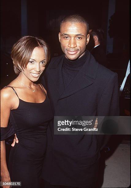 Tommy Davidson & Wife during Woo Premiere at Cinerama Dome in Hollywood, California, United States.