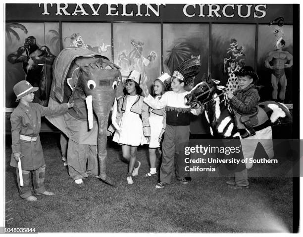 Kid Circus, June 20, 1951. Jimmis McIntyre;David Ramsdell;Laverne Galloway;Donna Johnston;Joy Mackey;Margaret Armijo;Bobby Yates;Richard O'Brien;Mary...