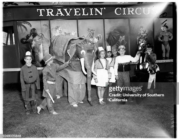 Kid Circus, June 20, 1951. Jimmis McIntyre;David Ramsdell;Laverne Galloway;Donna Johnston;Joy Mackey;Margaret Armijo;Bobby Yates;Richard O'Brien;Mary...