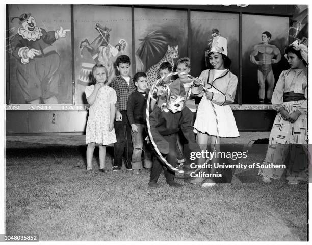 Kid Circus, June 20, 1951. Jimmis McIntyre;David Ramsdell;Laverne Galloway;Donna Johnston;Joy Mackey;Margaret Armijo;Bobby Yates;Richard O'Brien;Mary...