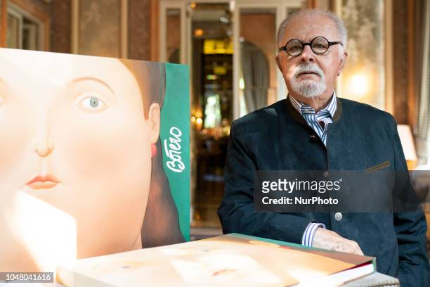 The teacher Fernando Botero during the presentation of the book Women of Botero Madrid, Spain. October 9, 2018