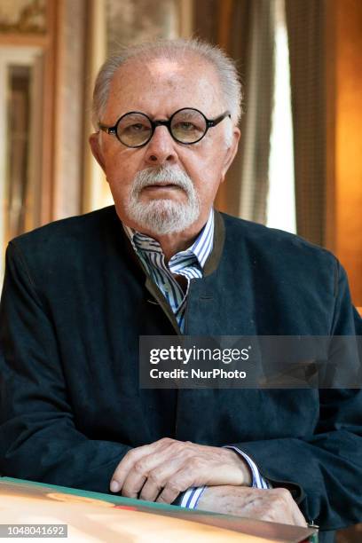 The teacher Fernando Botero during the presentation of the book Women of Botero Madrid, Spain. October 9, 2018