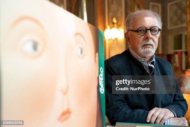 The teacher Fernando Botero during the presentation of the book Women of Botero Madrid, Spain. October 9, 2018